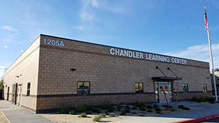 An image of the outside of Chandler Learning Center's building An image of the outside of Chandler Learning Center's building