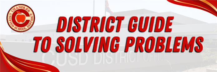 District Guide to Solving Problems Header District Guide to Solving Problems Header