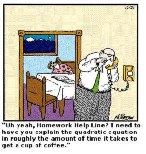 Homework Help Cartoon
