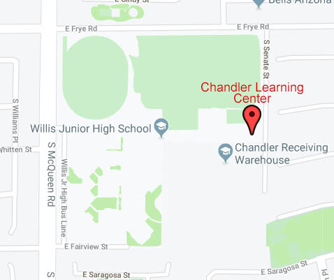 Map to Chandler Learning Center