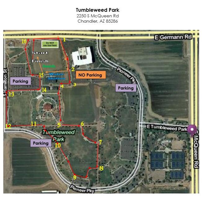 Tumbleweed Park Map 