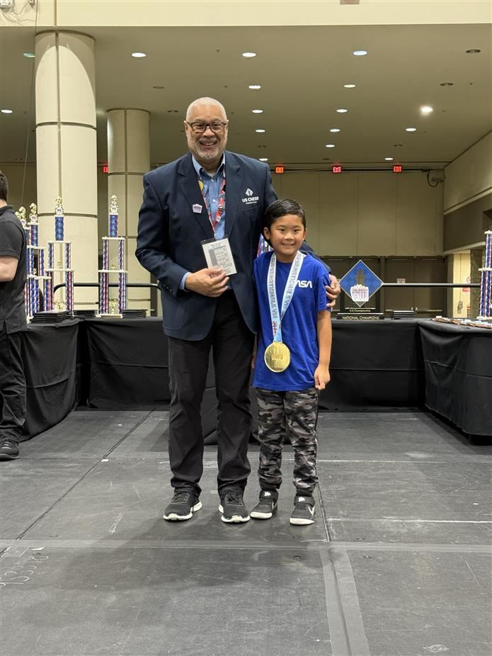 Student at Chess Tournament