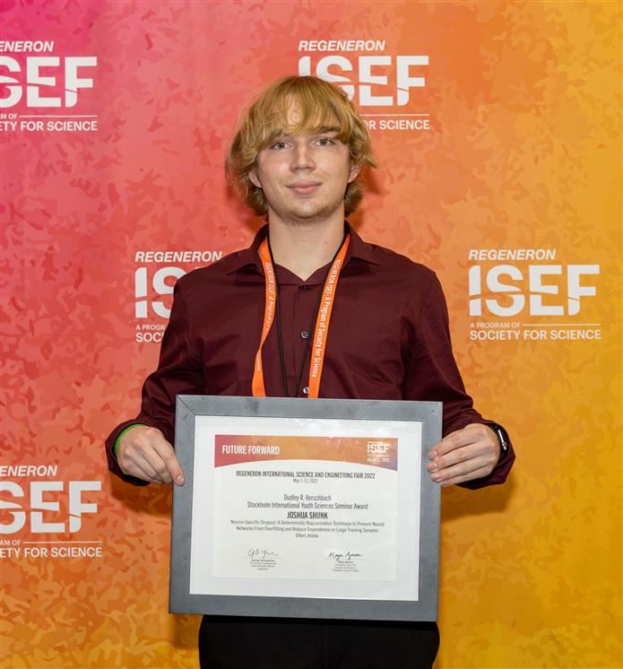 An image of Joshua Shunk at International Science and Engineering Fair