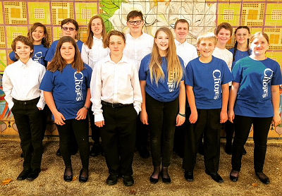 Willis Junior High School Choir members at Western Region American Choral Directors Association Conference