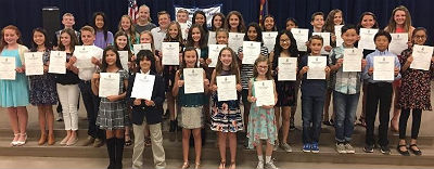 National Elementary Honor Society inductees National Elementary Honor Society inductees
