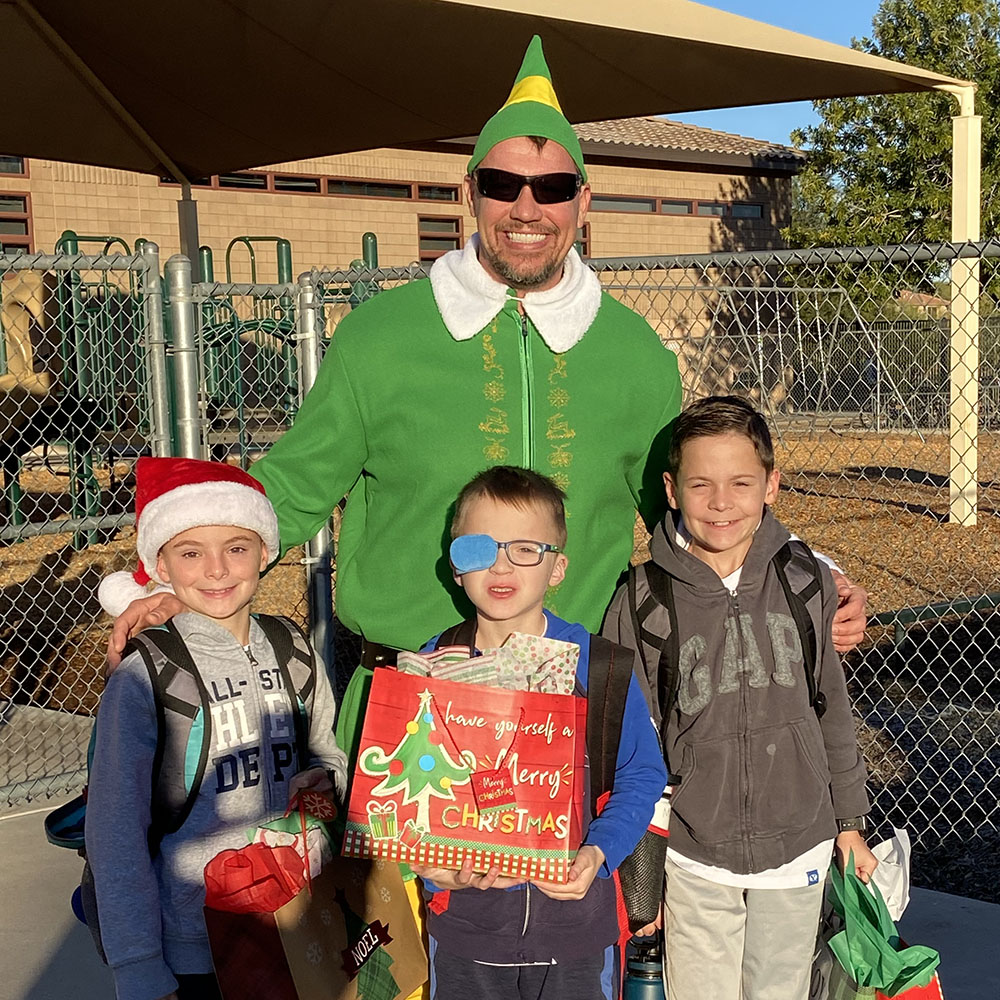 Principal Josh Cagel as Buddy the Elf