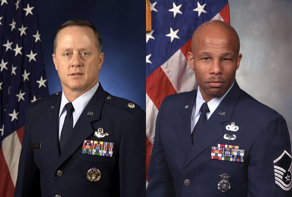 Lt Col Franklin and Master Sergeant Fred Driver