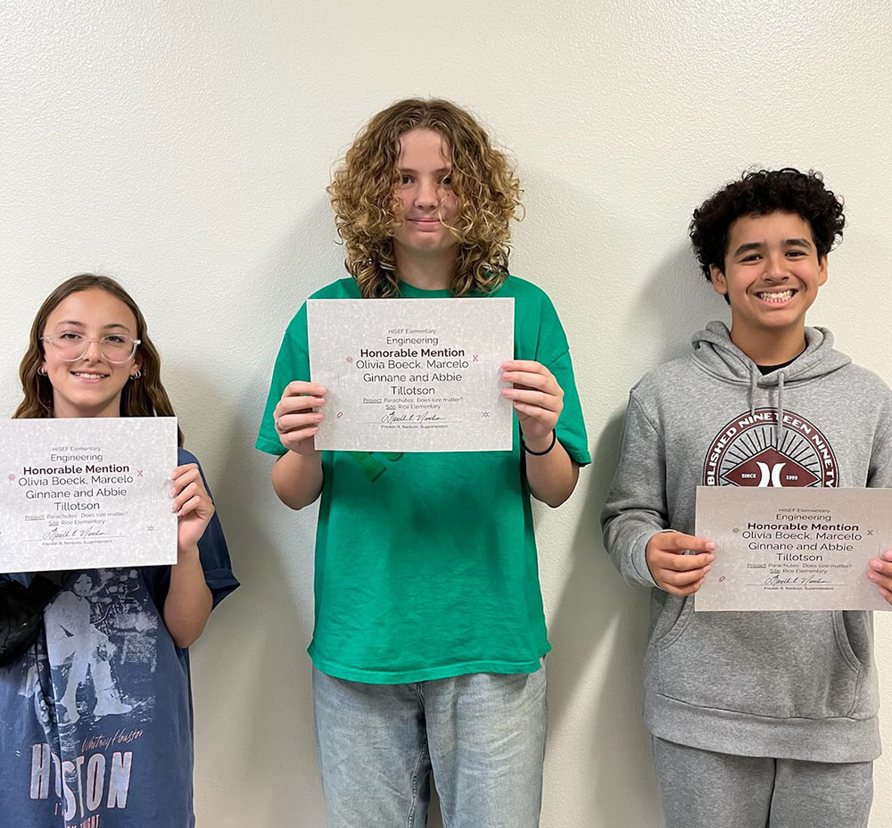 HISEF Honorable Mention HISEF Honorable Mention