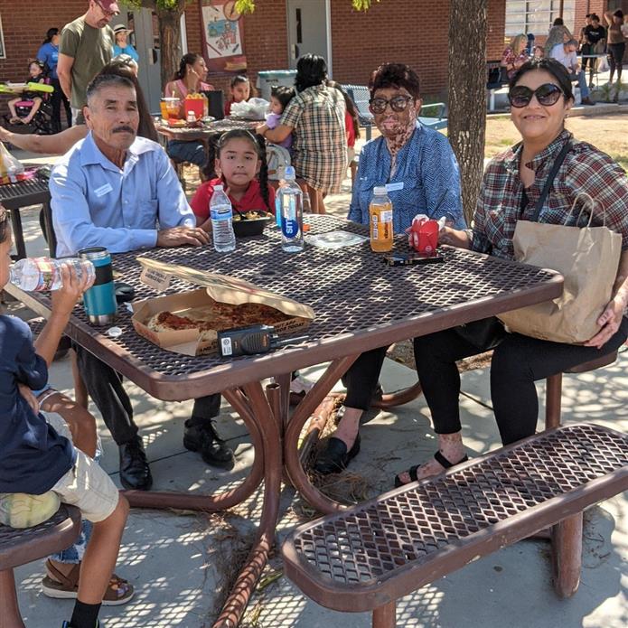  eating lunch with our grandparents 