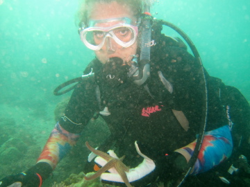 Mrs. Johnson with Sea Star 