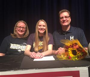 Hannah Stevenson College Signing Volleyball 2015 