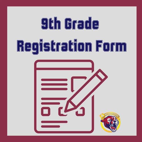 9th grade registration form