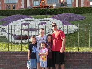 Family at Disneyland