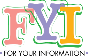For Your Information For Your Information