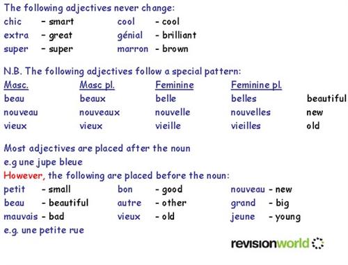 Descriptive Adjectives | Pearltrees