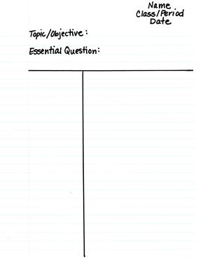 Cornell Notes Fill Online Printable Fillable Blank