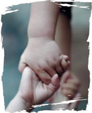 children holding hands