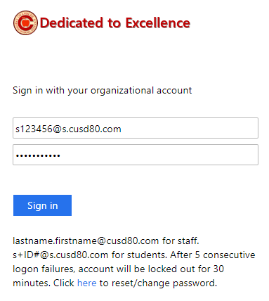 Office 365 Student Portal and Email