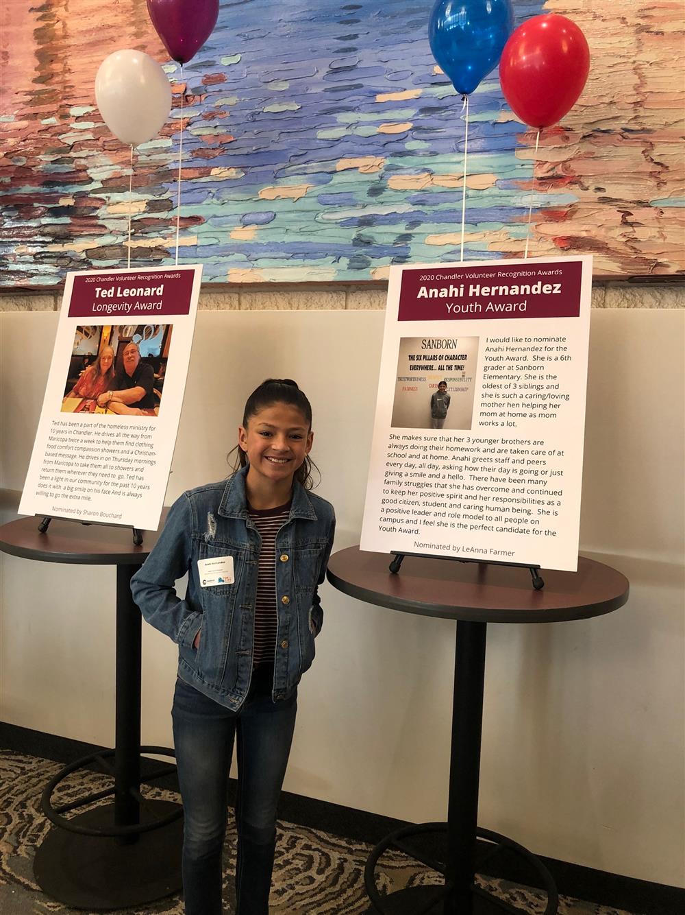 Chandler Volunteer Youth Recognition Award - February 2020