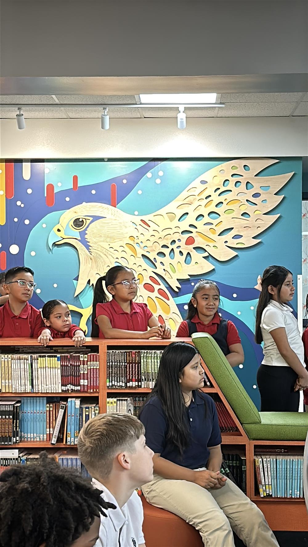 An image of second grade students singing in the choir