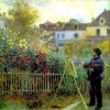 Claude Monet Painting In His Garden At Argenteuil 