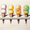 Four Ice Cream Cones 